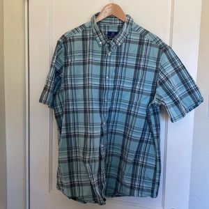 George Green & Gray Plaid Shirt XL (46-48)